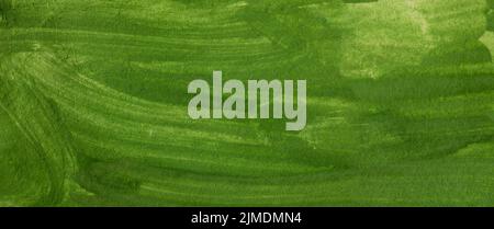 Abstract green paint background with liquid fluid texture background, banner Stock Photo