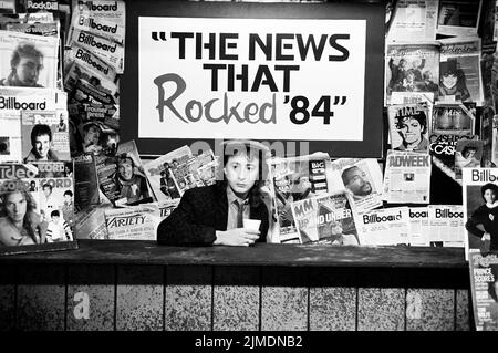 Julian Lennon on the set of the television special 'The Year That Rocked '84'.Philadelphia, PA. December, 1984. Credit: Scott Weiner/MediaPunch Stock Photo