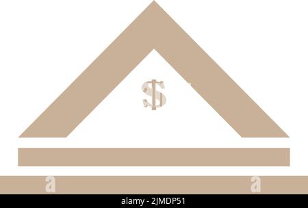 financial center logo design vector illustration icon Stock Vector