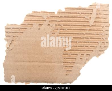 Cardboard on white Stock Photo
