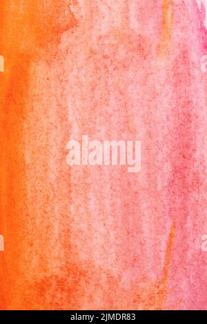 Watercolour red vertical gradient background. Stock Photo
