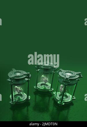 Alien embryos in incubation units, illustration Stock Photo - Alamy