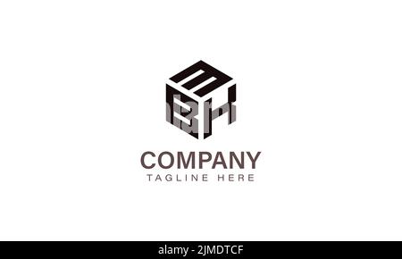 Letter MBK Logo, Three Letter Logo, Alphabet M B K Hexagon Shape Vector Icon Template Stock Vector