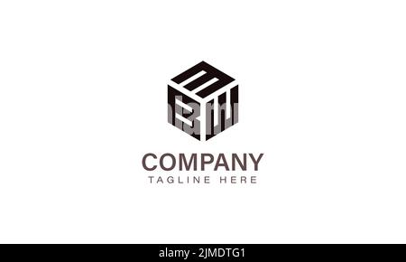 Letter MBW Logo, Three Letter Logo, Alphabet M B W Hexagon Shape Vector Icon Template Stock Vector