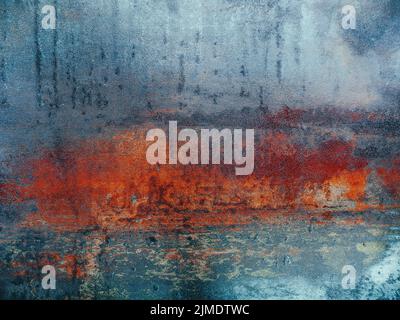 Old Grunge Rusty Metal Surface Texture Background Stock Photo