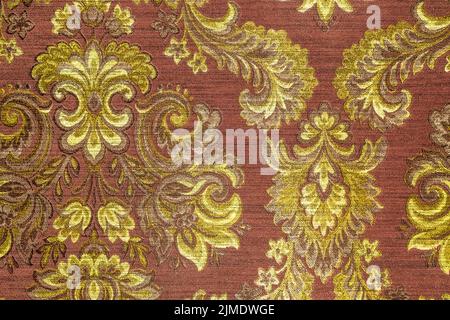 Vintage Fashionable Wallpaper or Textile Texture with Floral Ornamen Stock Photo