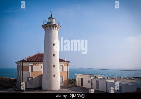 The lighthouse of Bibione, Italy. Stock Photo