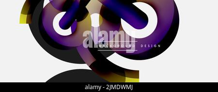Circle abstract background. Vector illustration for wallpaper banner background card or landing page Stock Vector
