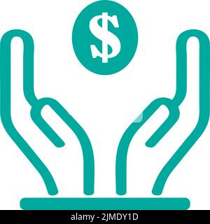 financial center logo design vector illustration icon Stock Vector