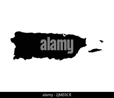 Isolated Puerto Rico map Stock Vector Image & Art - Alamy