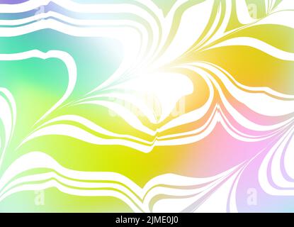 Abstract cover melted gradient stripes set. Futuristic Y2K geometric design. Gradient template for brochures, posters, covers, notebooks, magazines Stock Vector