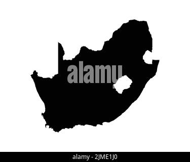 Vector map of South Africa (RSA). Country map with division, cities and ...