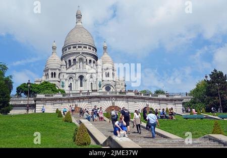 Baslique Sacre  Coeur, Montmartre,  Paris, French Stock Photo