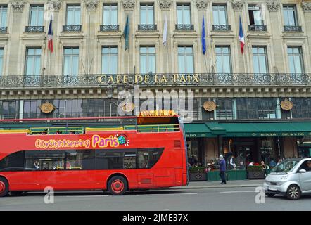 Cafe de la Paix,  Paris, France Stock Photo