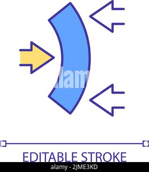 Improve flexibility RGB color icon Stock Vector