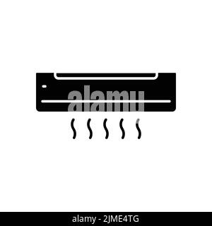 Air conditioning icon. Icon related to electronic. solid icon style, glyph. Simple design editable Stock Vector