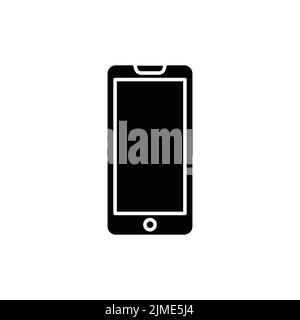 Mobile phone icon. Icon related to electronic, technology. Glyph icon style, solid. Simple design editable Stock Vector