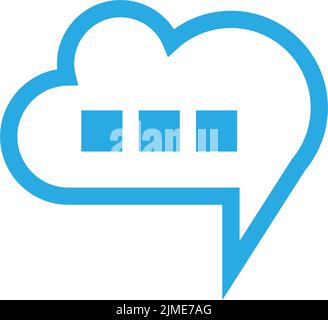 Cloud logo icon design illustration template vector Stock Vector
