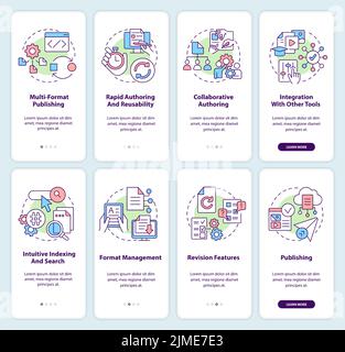 LCMS features onboarding mobile app screen Stock Vector Image & Art - Alamy