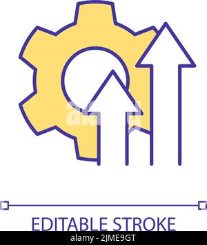 Technology development RGB color icon Stock Vector