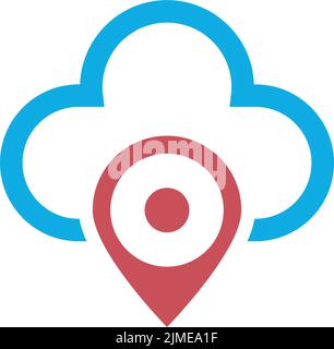 Cloud logo icon design illustration template vector Stock Vector