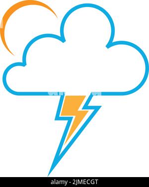 Cloud logo icon design illustration template vector Stock Vector