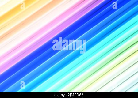 Abstract background of colored lines diagonally. Solid multi-colored surface. Minimalist backdrop Stock Photo