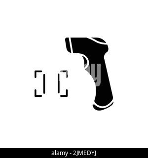 Scanner icon. Icon related to electronic, technology. Glyph icon style, solid. Simple design editable Stock Vector