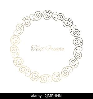 beautiful wedding invitation frame on white background Stock Vector