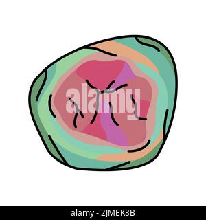 Tourmaline color line icon. Precious stones. Pictogram for web page, mobile app, promo. Stock Vector