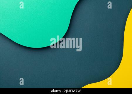 Paper Layers In Shape Of Waves Stock Photo