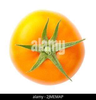Yellow Tomato Isolated On White Background Stock Photo