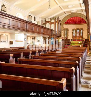 Interior of St Chad's Parish Church,Poulton-Le-Fylde Stock Photo