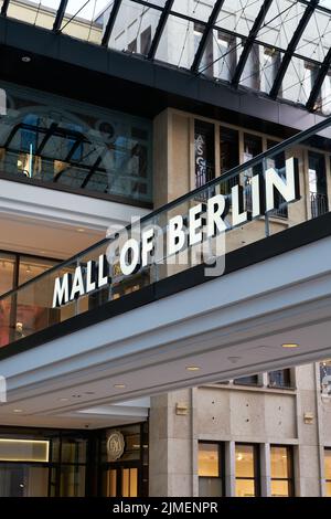 The popular shopping center Mall of Berlin at Leipziger Platz in Berlin Stock Photo
