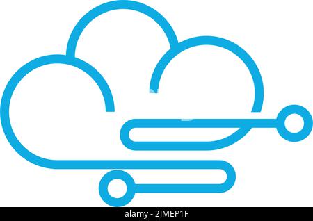 Cloud logo icon design illustration template vector Stock Vector