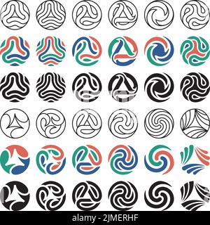 Logo Template. Set of Triangle Logo Templates. Vector Illustration Stock Vector