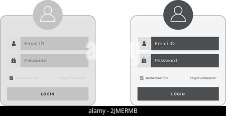 form login vector design template Stock Vector Image & Art - Alamy