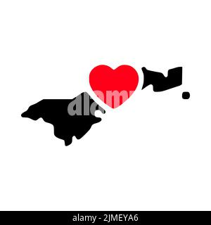 Love Jordan, heart flag icon Stock Photo - Alamy