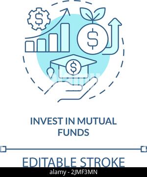 Invest in mutual funds concept icon Stock Vector Image & Art - Alamy