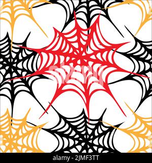 Spider web seamless pattern Stock Vector