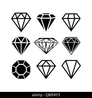 Diamond icon or logo isolated sign symbol vector illustration - Collection of high quality black style vector icons Stock Vector