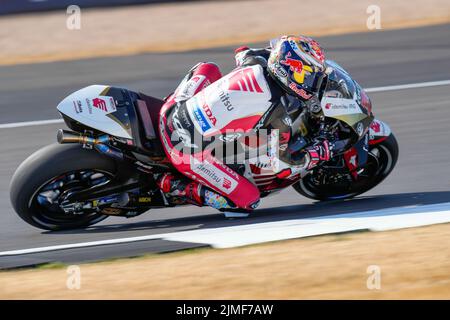 Towcester, UK. 06th Aug, 2022. Takaaki NAKAGAMI (Japan) of the LCR Honda IDEMITSU Team during the 2022 Monster Energy Grand Prix MotoGP Free Practice 3 session at Silverstone Circuit, Towcester, England on the 6th August 2022. Photo by David Horn. Credit: PRiME Media Images/Alamy Live News Stock Photo