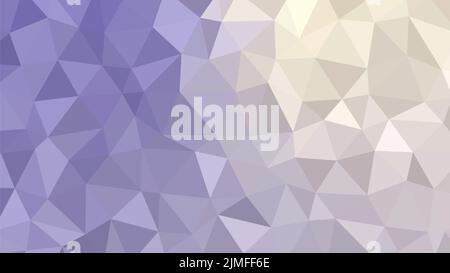 Purple beige low poly geometric abstract background Stock Photo