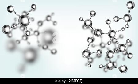 Abstract design of molecules. Vector illustration Stock Vector Image ...