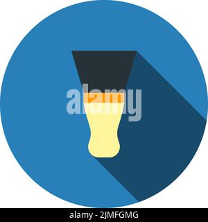 Putty knife icon. Flat color design. Vector illustration. Stock Vector