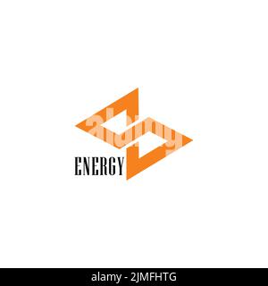 letter s thunder infinity energy symbol logo vector Stock Vector