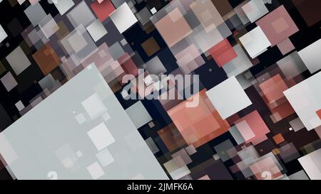 Abstract layering of rectangles Stock Photo