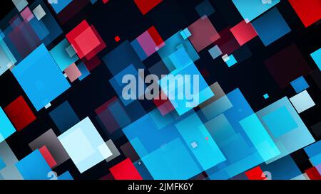 Abstract layering of rectangles Stock Photo