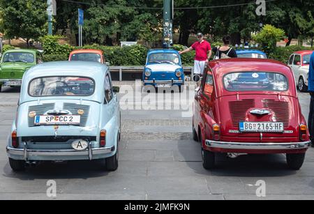 Today, a Fiat-Fico Fest 2022  was held in front of the BBI Center in Sarajevo Stock Photo