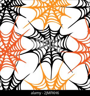 Spider web seamless pattern Stock Vector